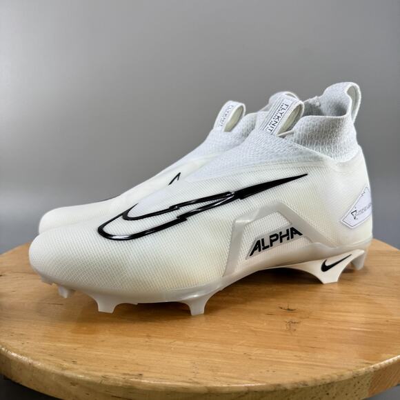Nike Alpha Menace Elite 3 Mens Size 13.5 Football Cleats White DM1792-109 NEW - Picture 3 of 8